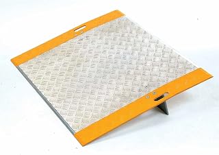 Global Industrial High-Traction Dock Plate, Aluminum, 48" W x 24" L, 3700 Lb. Capacity