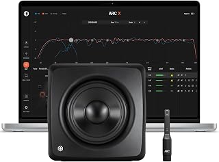 IK Multimedia iLoud Sub - Compact 25Hz Studio Subwoofer with ARC X Automatic Calibration, 6.5" Driver, Dual Passive Radiators, USB/Bluetooth, Perfect for Small Studios & Any Monitor Setup