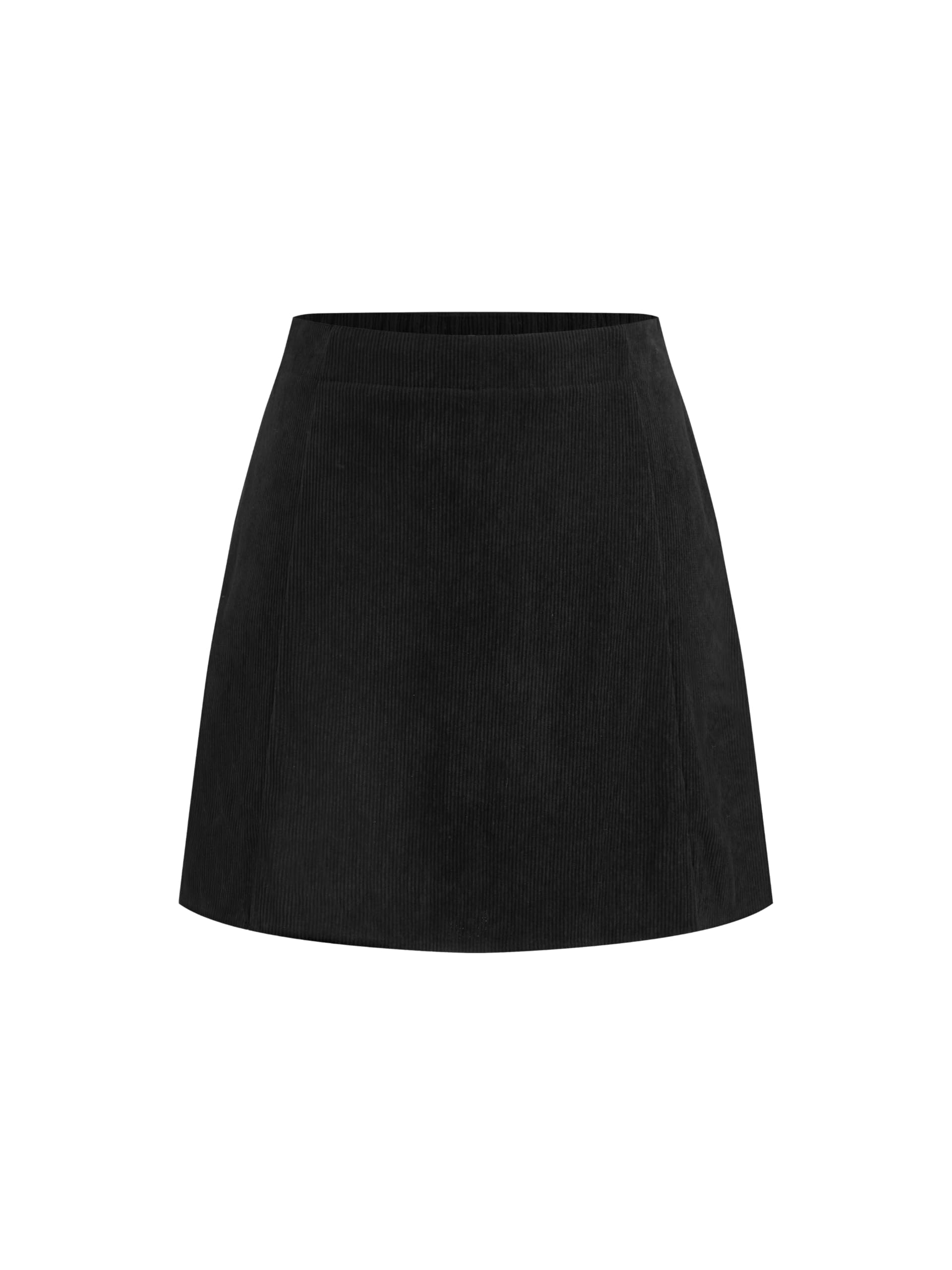 CIDER Corduroy Mini Skirt Elastic Waist A-Line Skirt Women's Fashion