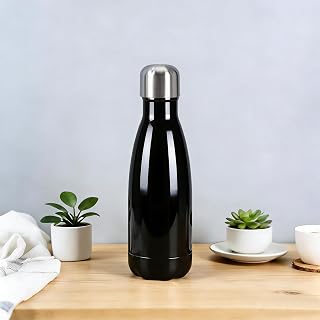 350ml Stainless Steel Water Bottle, Double Wall Vacuum Insulated Sports Water Bottle, Leak Proof Sports Water Bottle, 304 Inside 201 Outer Reusable Keeps Drinks Hot and Cold, Color