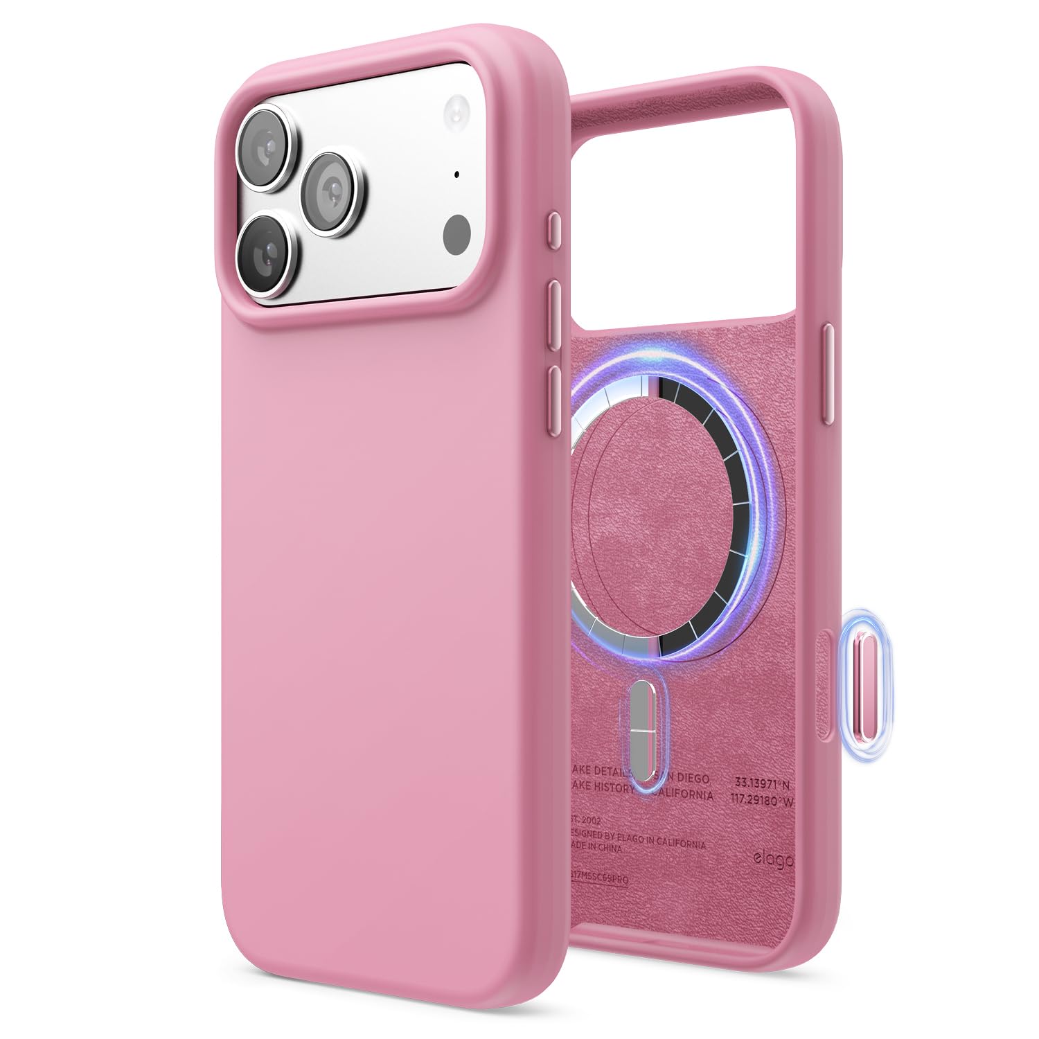 elago Magnetic Silicone Case for iPhone 18 Pro Max & iPhone 17 Pro Max