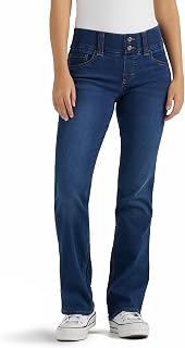 Riders by Lee Indigo Womens Pull On Waist Smoother Bootcut JeansJeans