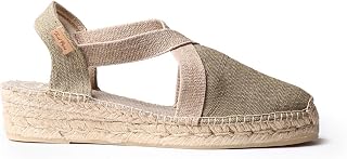 TONI PONS Verdi-V - Women's vegan wedge espadrille in cotton fabric.