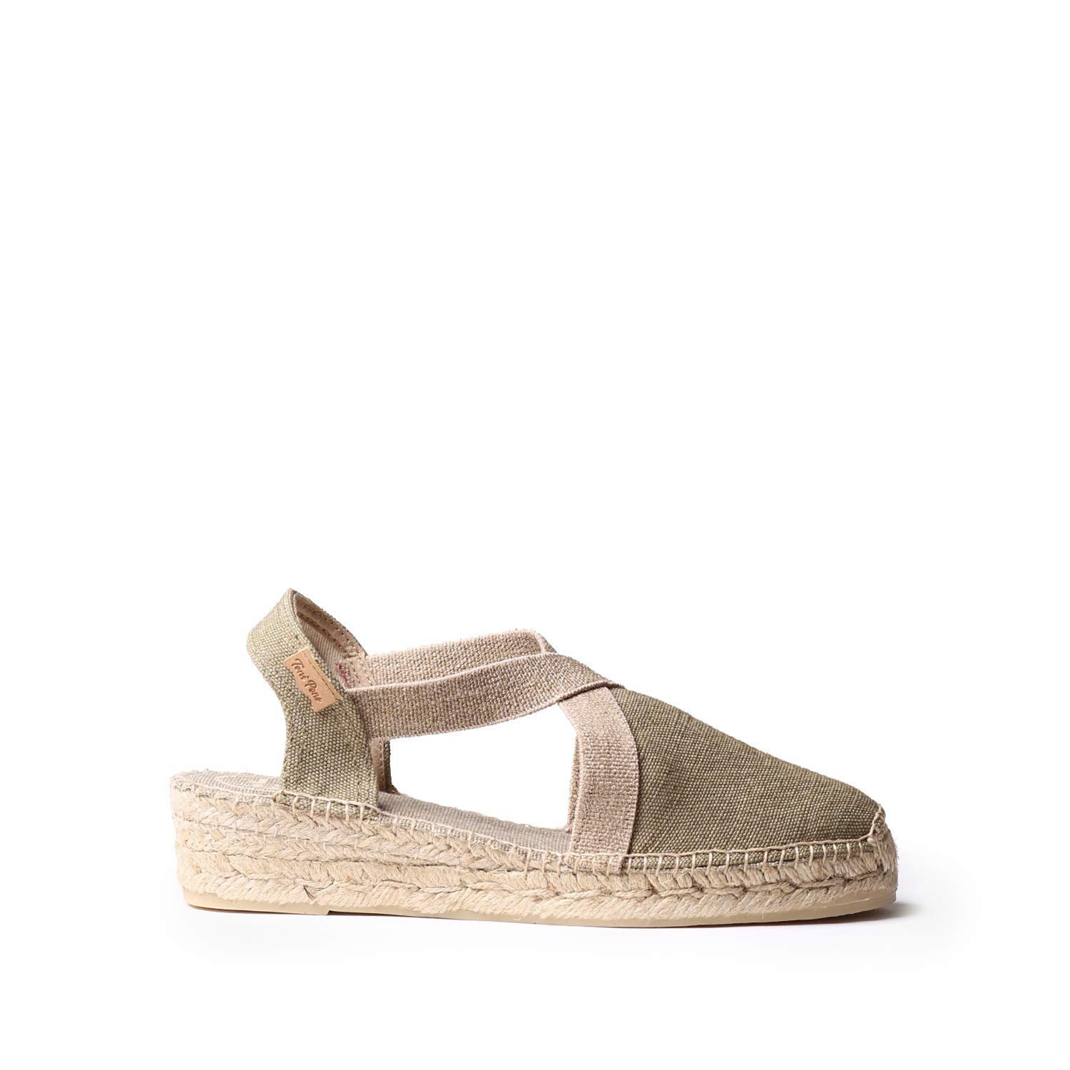 TONI PONS Verdi-V - Women's vegan wedge espadrille in cotton fabric.