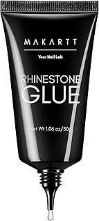 Makartt Rhinestone Glue for Nails: Super Strong 3D Gel for Nail Charms 30g | 30-Day Hold. Crystal Clear, Non-Yellowing Medium-Viscosity UV Cured Gel for 1–6mm Rhinestone, Gem & Charm. DIY, Salon & Gift.