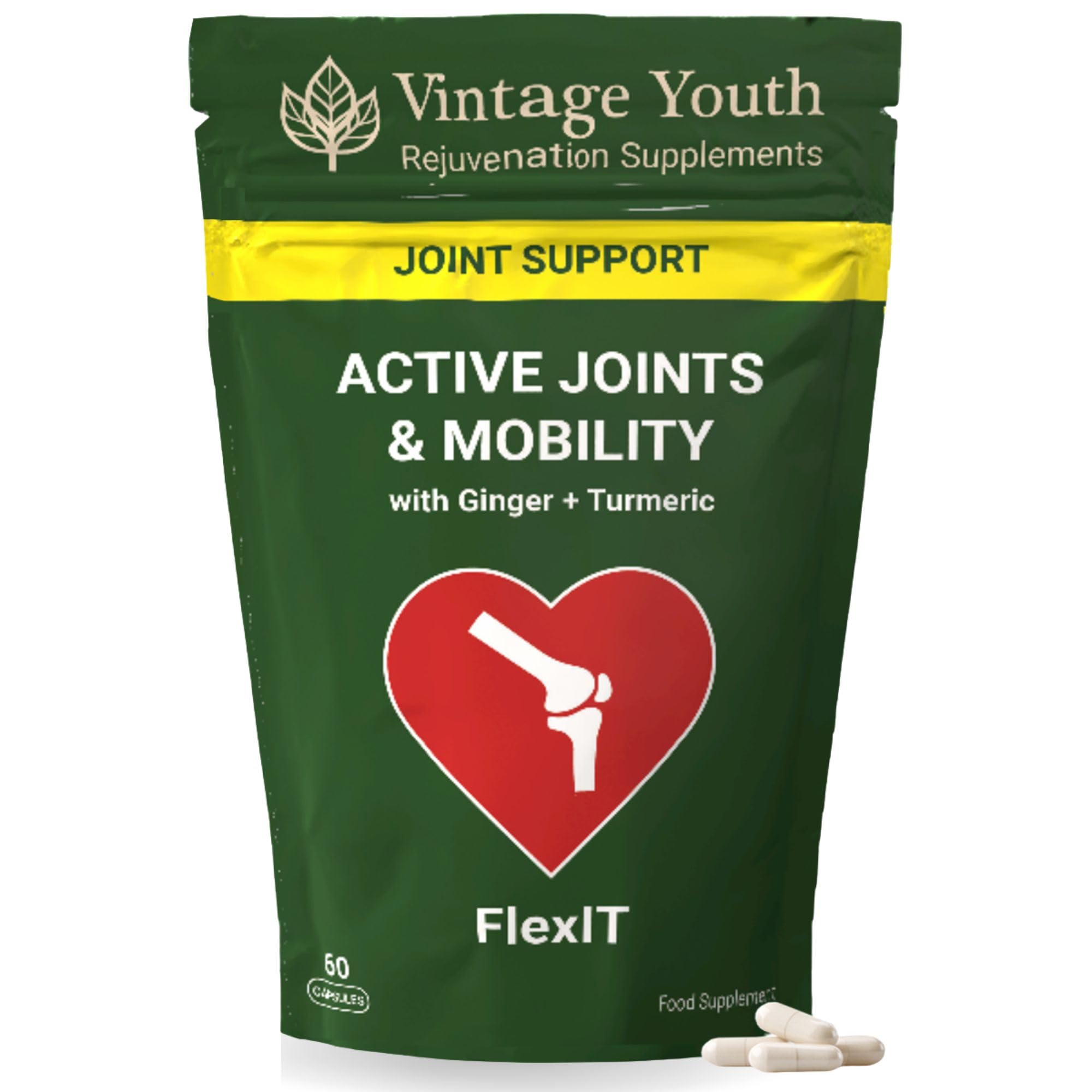 FlexIT Joint Support Supplement | Joint Health, Mobility & Flexibility | Daily J