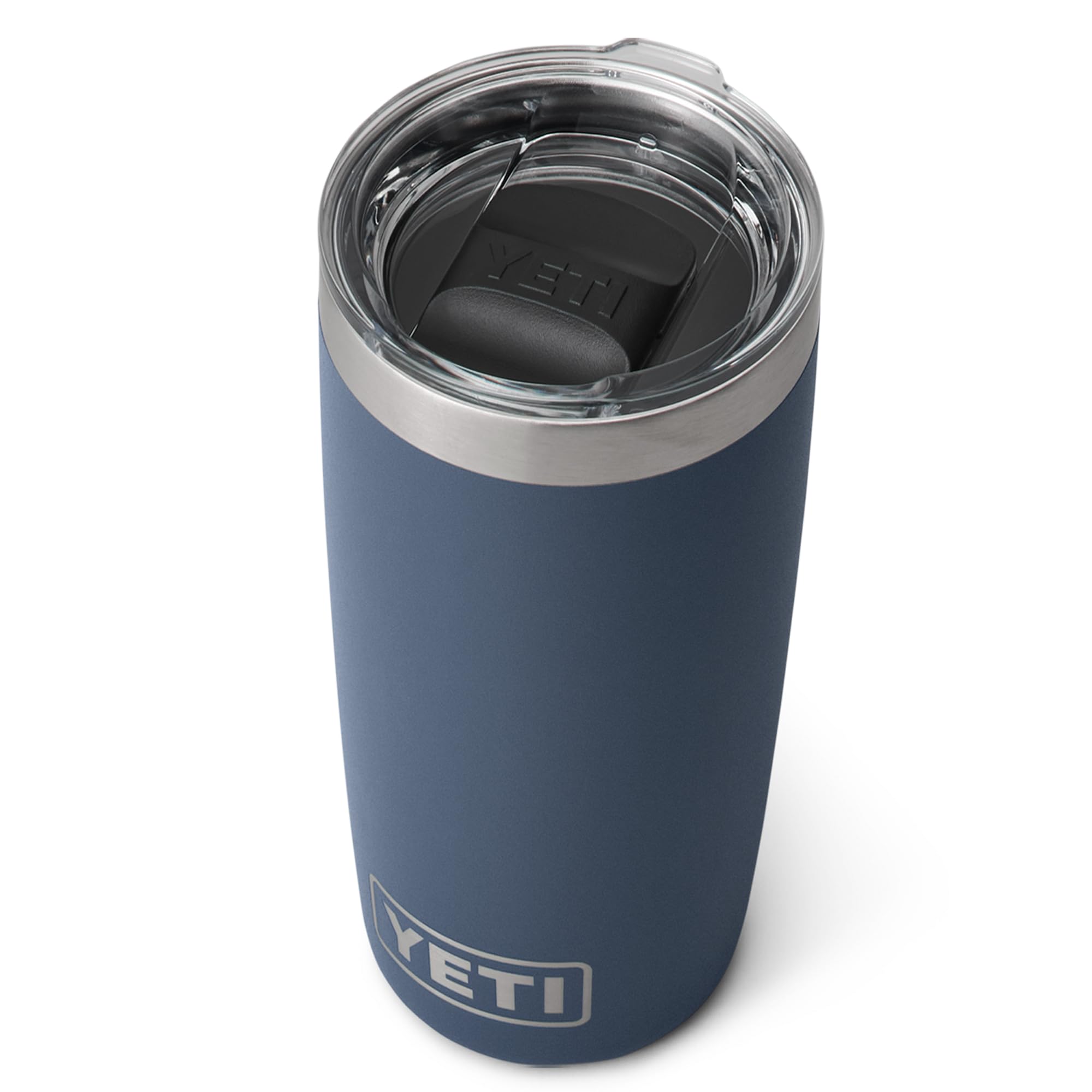 YETI Rambler 10 oz (295 ml) Tumbler, Navy | Stainless Steel Coffee Travel Mug wi