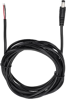 MECCANIXITY DC Power Pigtails Cable, 5.5mm x 2.5mm Male Barrel Plug Connector to Bare Wire Open End 300cm for PC Laptop Toys Cellphone Electronic Devices
