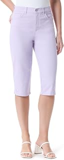 Gloria Vanderbilt Women's Amanda High Rise Skimmer Short Petite Shorts