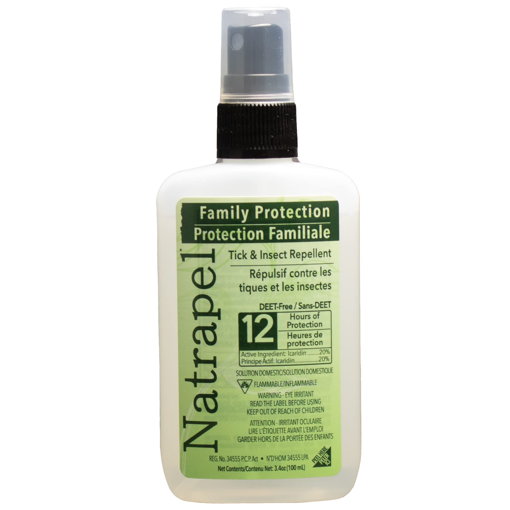 Natrapel Icaridin Insect Repellent 100mL, Picaridin Bug Spray for Mosquitoes & T