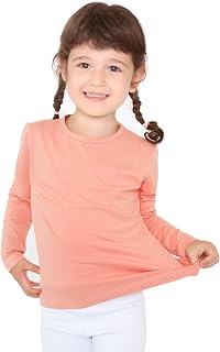 Lilax Girls Basic Long Sleeve Round Neck T-Shirt