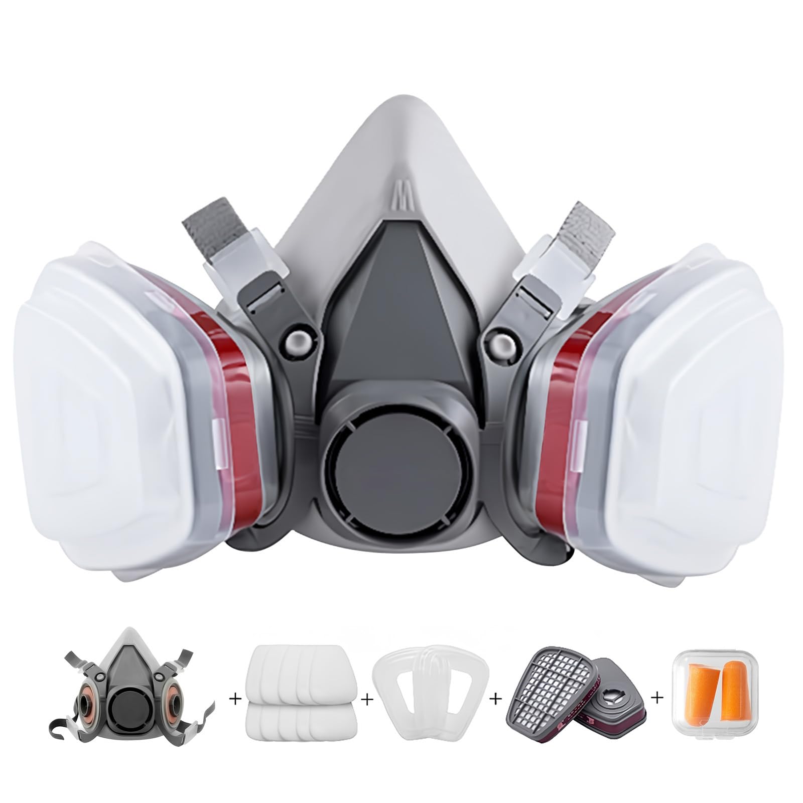 TOCADO Reusable Face Cover Set for Painting,Respiratory Mask for Spray Painting,