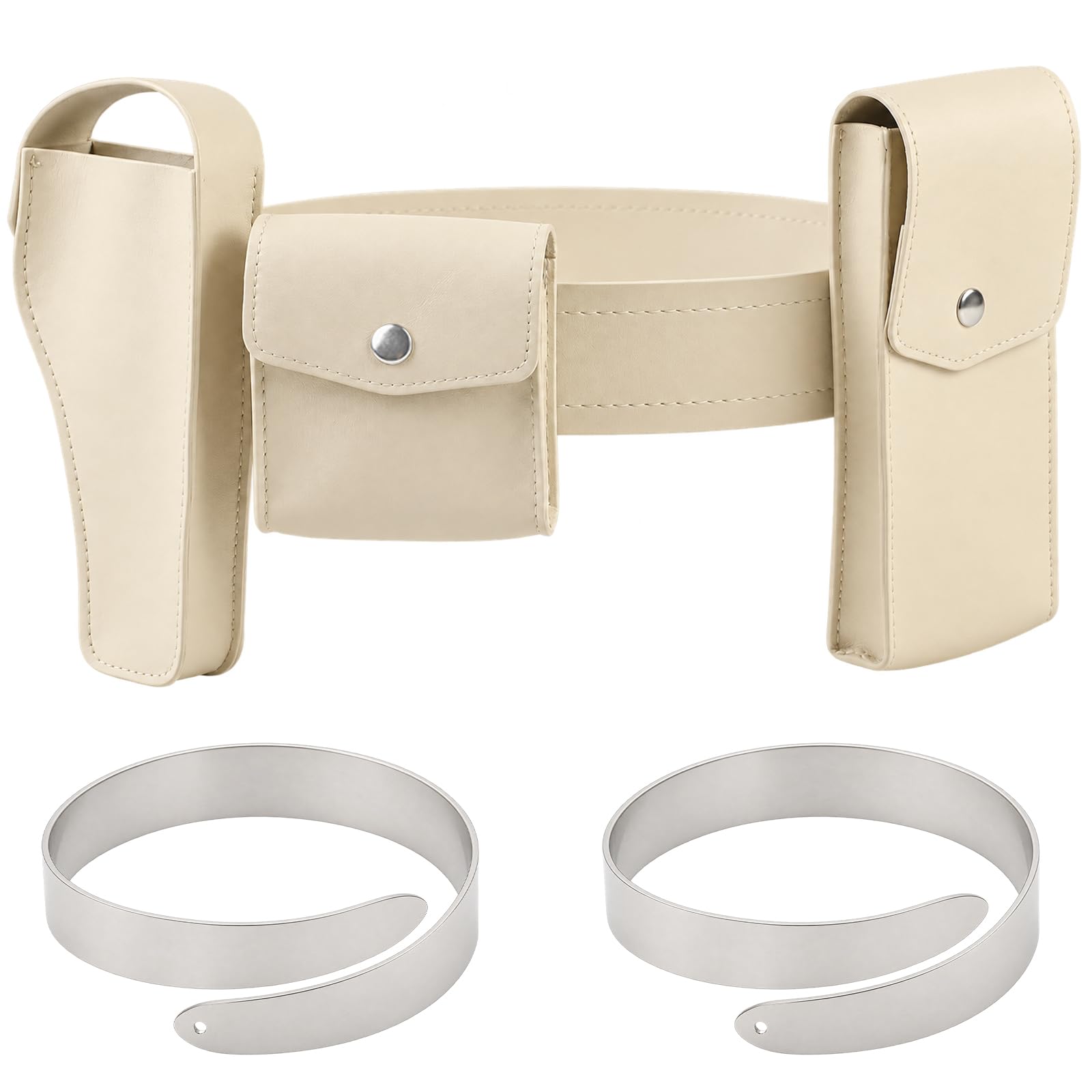 Women Queen Costume Fanny Pack Holster Belt and Arm Cuff Accessories | Cream Adj