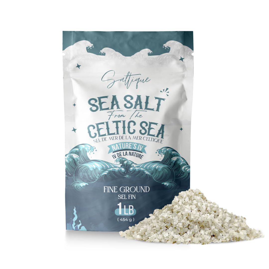 Sea Salt from the Celtic Sea Fine Ground - 100% Natural and Unrefined - Hand-Har