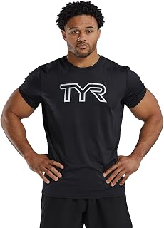TYR Athletic Performance Workout Airtec Short Sleeve Tee Maglietta a Maniche Corte Airtec per Allenamento Atletico Uomo