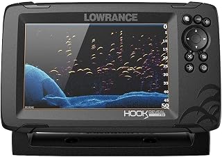 Lowrance HOOK Reveal 7 SplitShot - 7-inch Fish Finder with SplitShot Transducer, Preloaded C-MAP US Inland Mapping (Renewed)