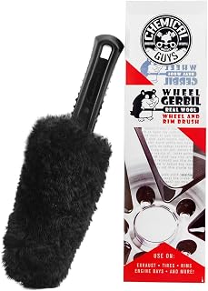 Chemical Guys, Gerbil Wheel &amp; Rim Brush, Soft Natural Bristles, for Tires | Soft natural bristles safely clean wheels, rims, exhausts and delicate finishes on cars without scratching