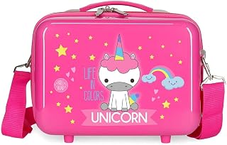 Roll Road Little Me Cabin Suitcase, fuchsia, Toiletry Bag
