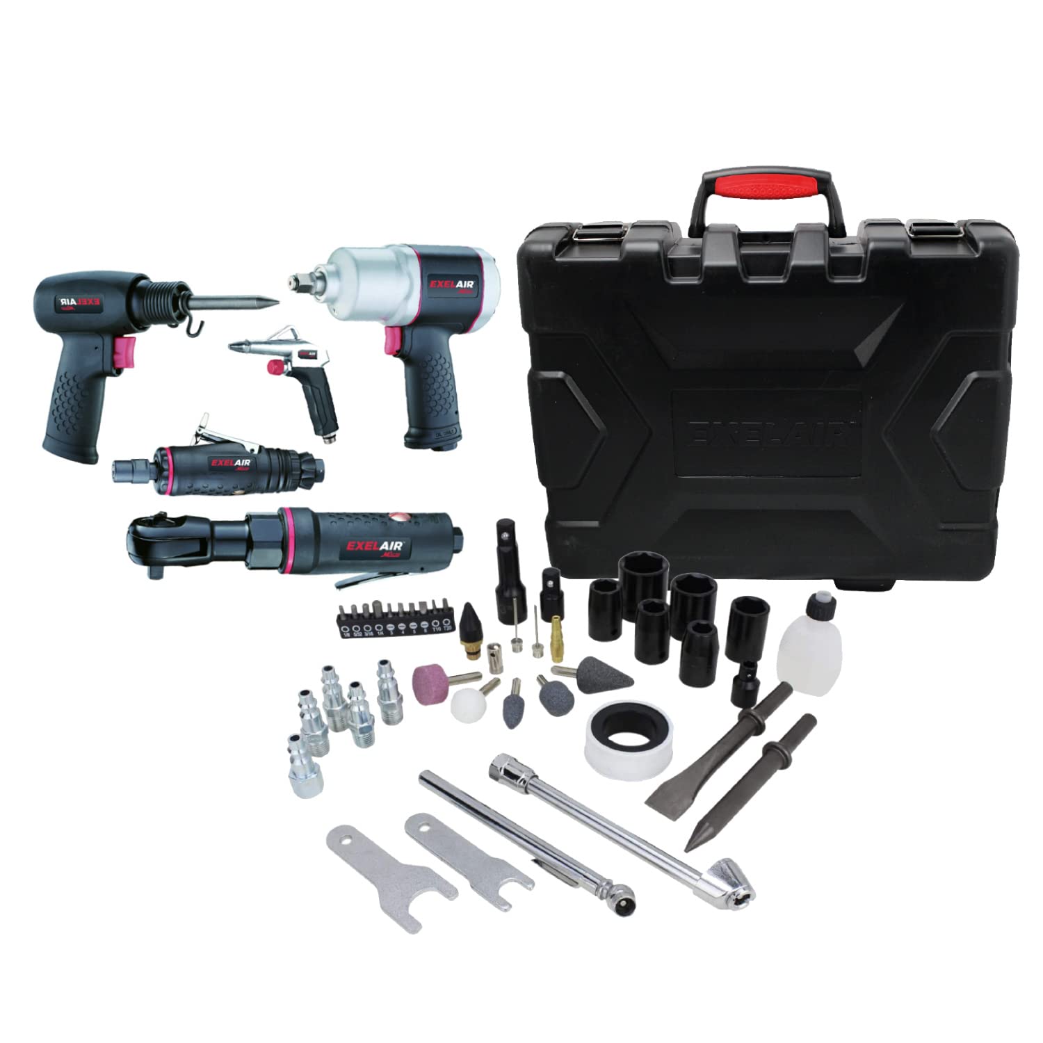 EXELAIR by Milton 50-PC Light-weight Composite Automotive Air Tools with High To