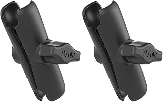 RAM MOUNTS Medium Double Socket Arm for B Size 1″ Ball Mount Components, Connector Arm, Marine-Grade Aluminum RAM-B-201U (Pack of 2)