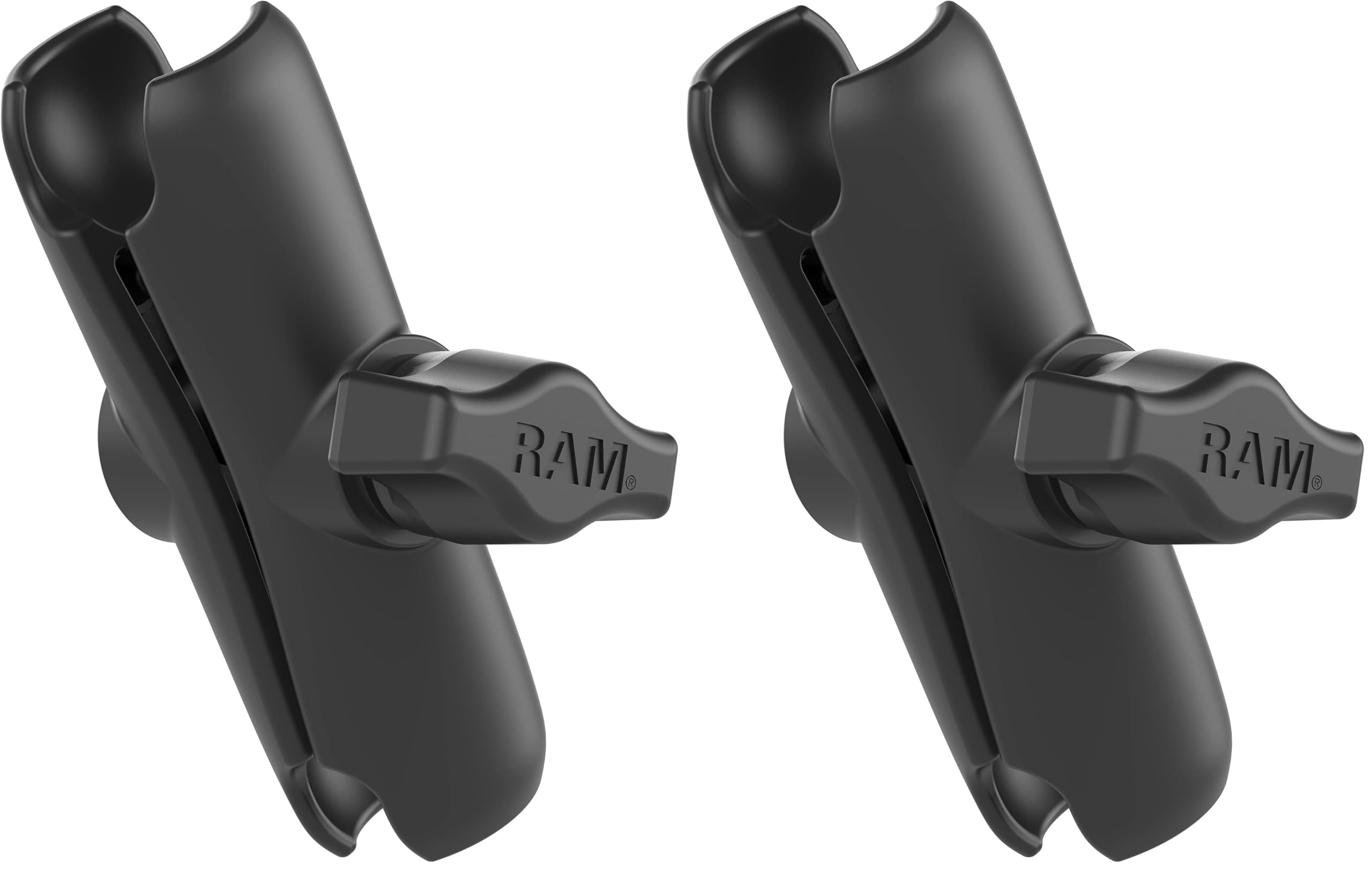 RAM MOUNTS Medium Double Socket Arm for B Size 1″ Ball Mount Components, Connect