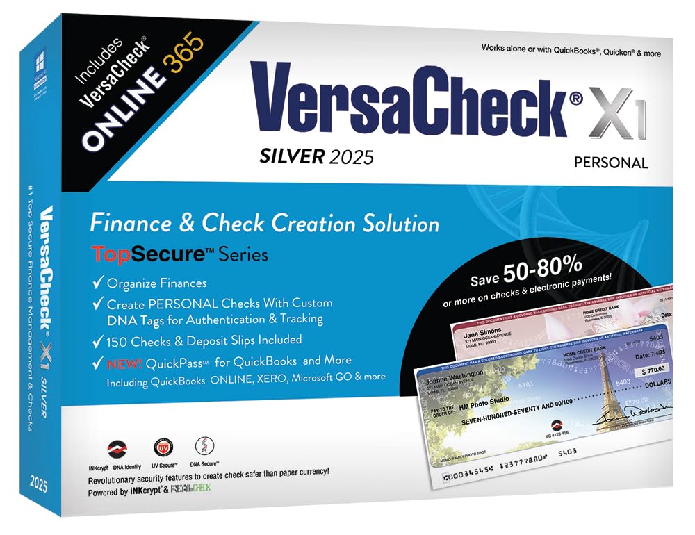 VersaCheck X1 Silver 2025 + VersaCheck ONLINE Silver 1yr Sub Bundle