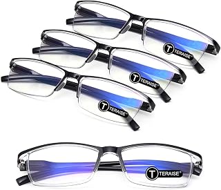 TERAISE Anti-Blue Light Reading Glasses,Lightweight Reader Glasses for Men