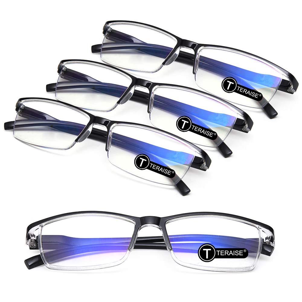 TERAISE Anti-Blue Light Reading Glasses,Lightweight Reader Glasses for Men