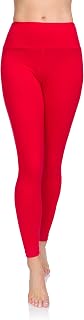 SOFTSAIL Women's Leggings, Made of 95% Cotton, High-Waisted Long Cotton Leggings for Women, Leisure, Relaxation, Comfortable Leisure Trousers, Women's Summer Trousers
