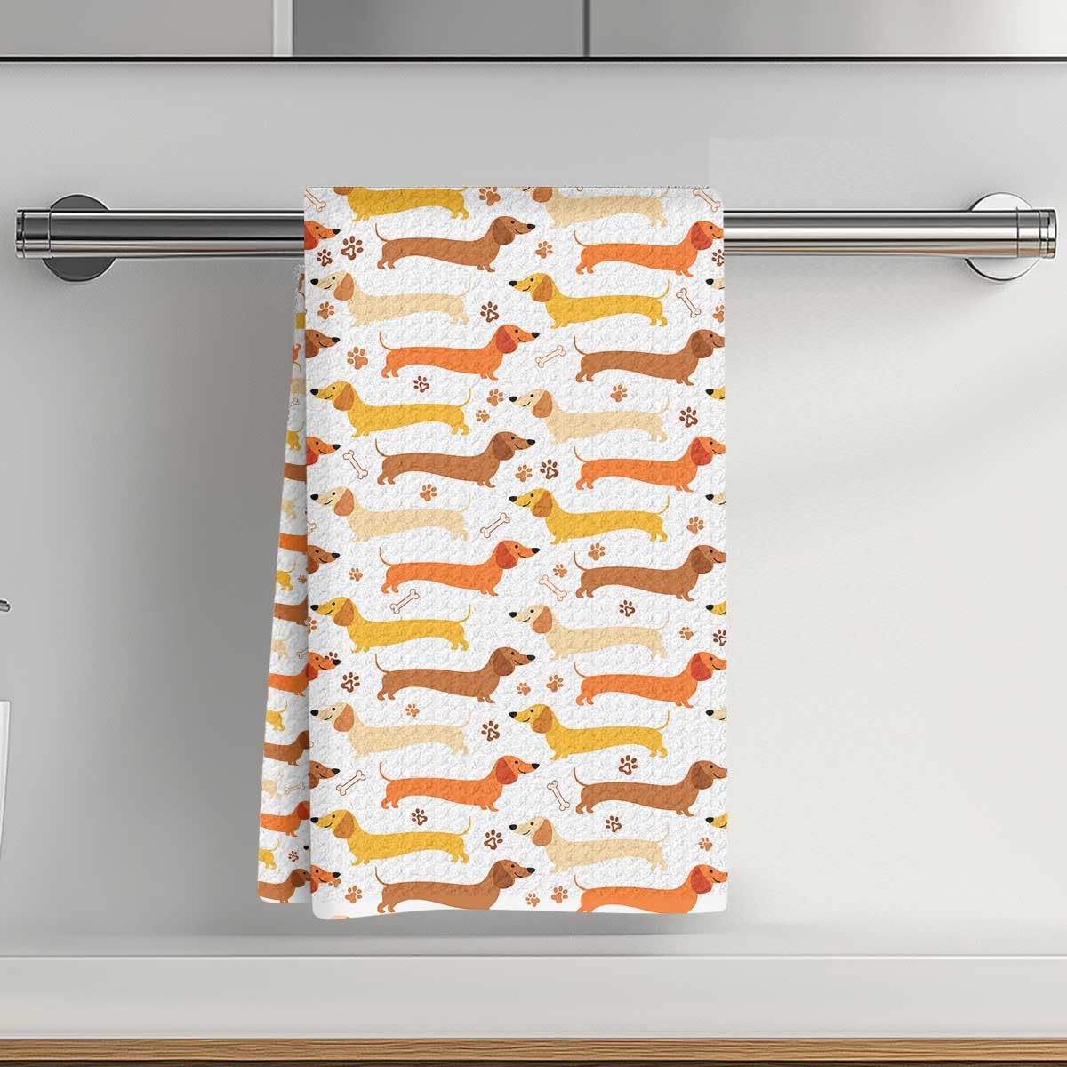 Kitchen Tea Towel Decorative Absorbent Microfiber Tea Towel for Kitchen Home Bat