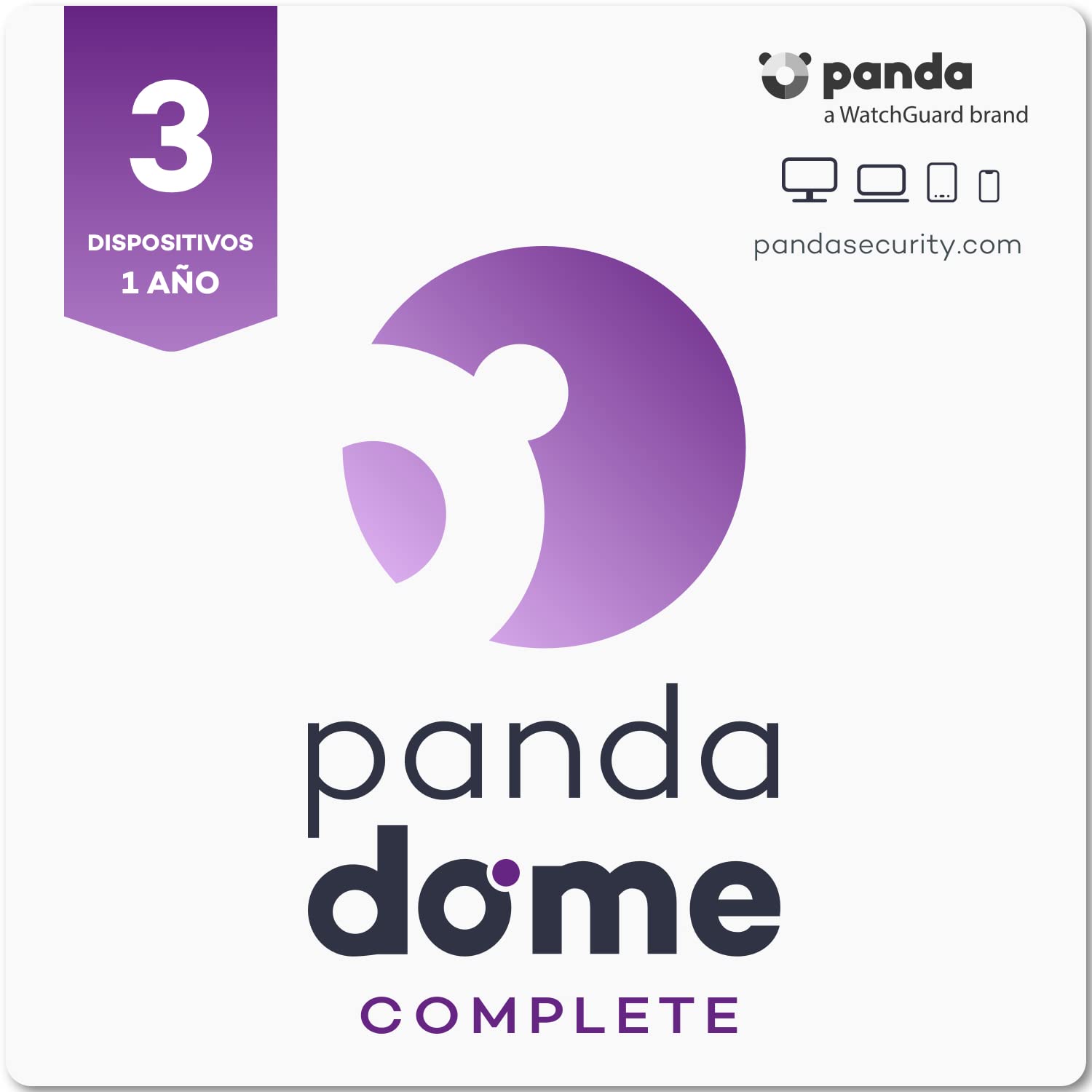 Panda Dome Complete 2026 – Antivirus Cloud y VPN, Gestor de contraseñas (3 dispo