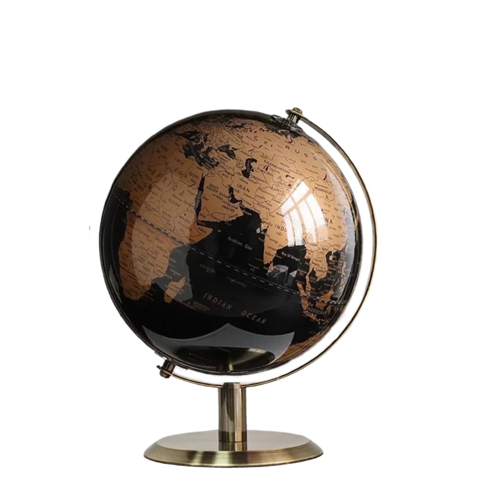 World Globe with Rotating Stainless Steel Stand for Adults - Elegant Adult Home 