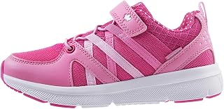 Evergreen Boys Girls Sneakers | Lightweight Breathable Mesh/Leather Athletic Running Kids Tennis Shoes | Hook and Loop Girls Boys Footwear