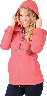 Charles River Apparel Women's New Englander Rain Jacket, Waterproof Windproof Shell with Heat-Sealed Seams