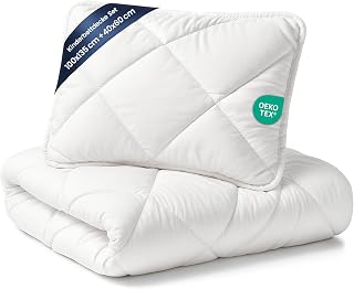 Amazinggirl Children's Blanket, All-Season Baby Blanket, 135 x 100 cm, Children's Duvet, Children's Duvet, Bed Set, White