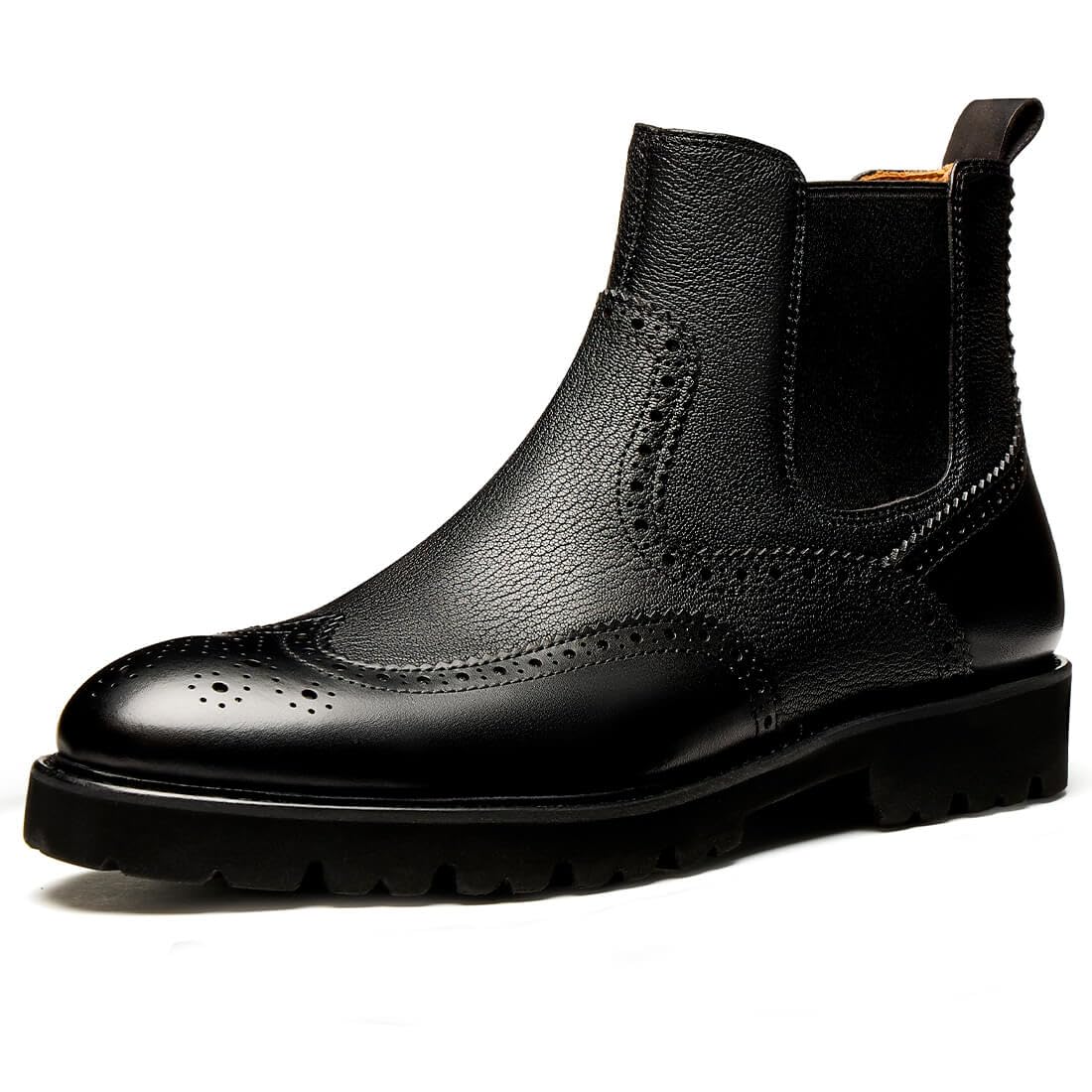 Men's Chelsea Boots Wingtip Leather Dress Boots