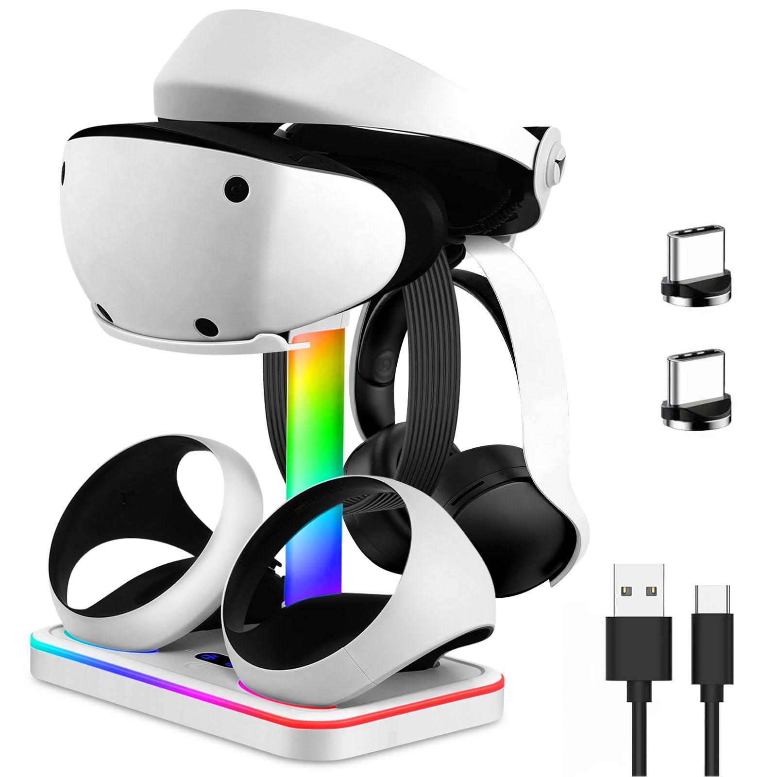JDGPOKOO Charging Stand for PlayStation VR2, Charging Station for PSVR 2 with VR
