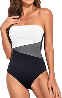 Holipick Women's Strapless Swimsuit