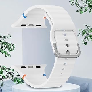 Sport Band Compatible with Apple Watch Band 41mm 40mm 38mm 49mm 46mm 45mm 44mm 42mm, Classic Replacement Strap for iWatch Series 10 9 8 7 6 5 4 3 2 1 SE