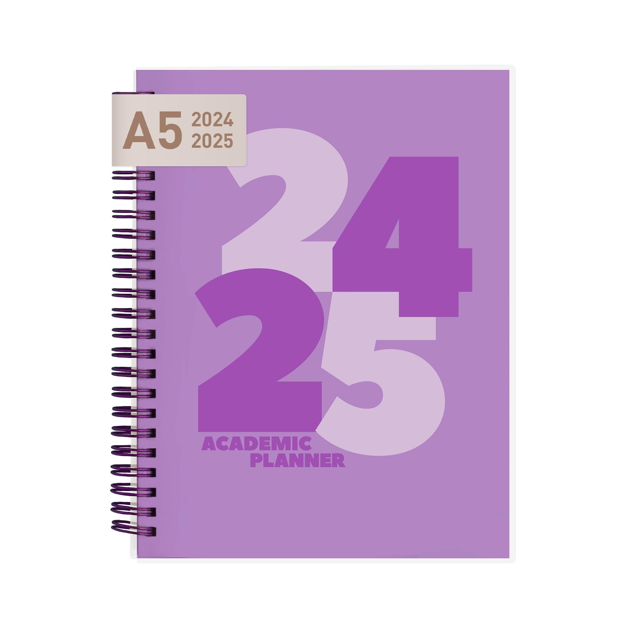 Rileys 2024-2025 Typographic Academic Diary, 20 x 15 cm (Blue, French)
