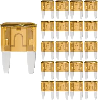 Gebildet 5A Mini Fuse 5 AMP ATM APM Blade Car Fuses 5Amp Automotive Fusibles for RV Auto Motorcycle Truck (Pack of 20Pcs)