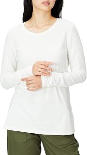 Amazon Essentials Women's Crew Neck T-Shirt, Regular Fit, Long Sleeve