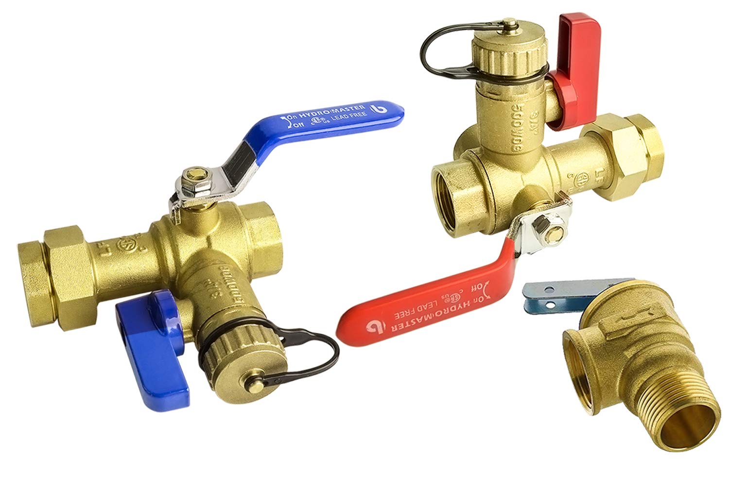 HYDRO MASTER Tankless Water Heater Service Valve Kit with Pressure Relief Valve 