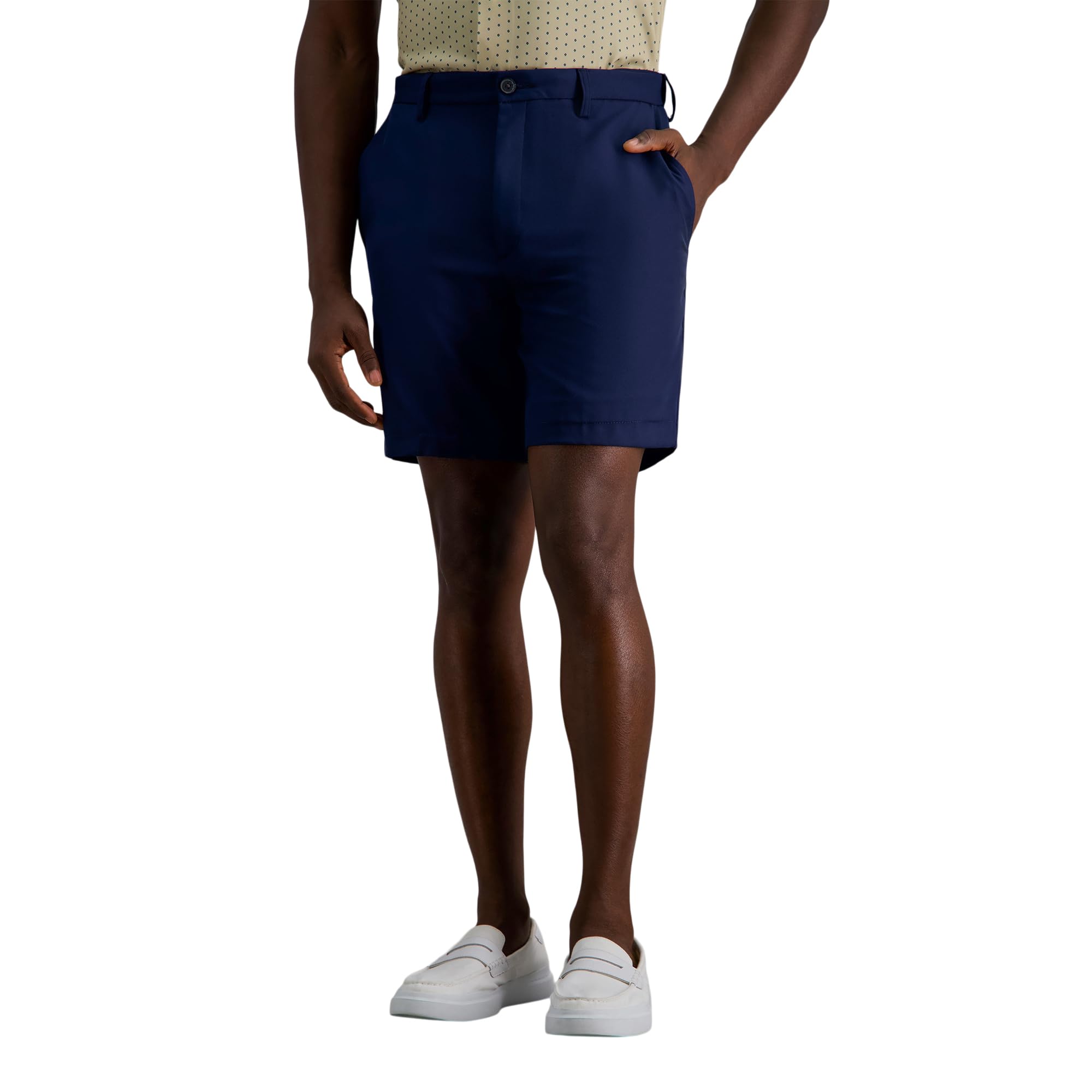 Haggar B&t Cool 18 Pro Classic Fit Stretch Flat Front Short - Men's Flat Front S