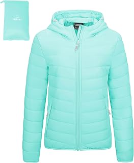 Outdoor Ventures Women's Packable Hooded Puffer Jacket Quilted Jacket