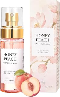 TAEERY Hair Perfume for Women Honey Peach Hair Mist Perfume, Long-lasting Fragrance, Relieves Dryness, 2-in-1 Hair and Body Mist Fresh Hair and Body 3.38 fl oz