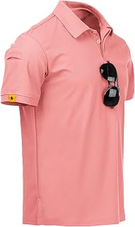 ZITY Mens Polo Shirt Short Sleeve Moisture Wicking Athletic Golf Polos