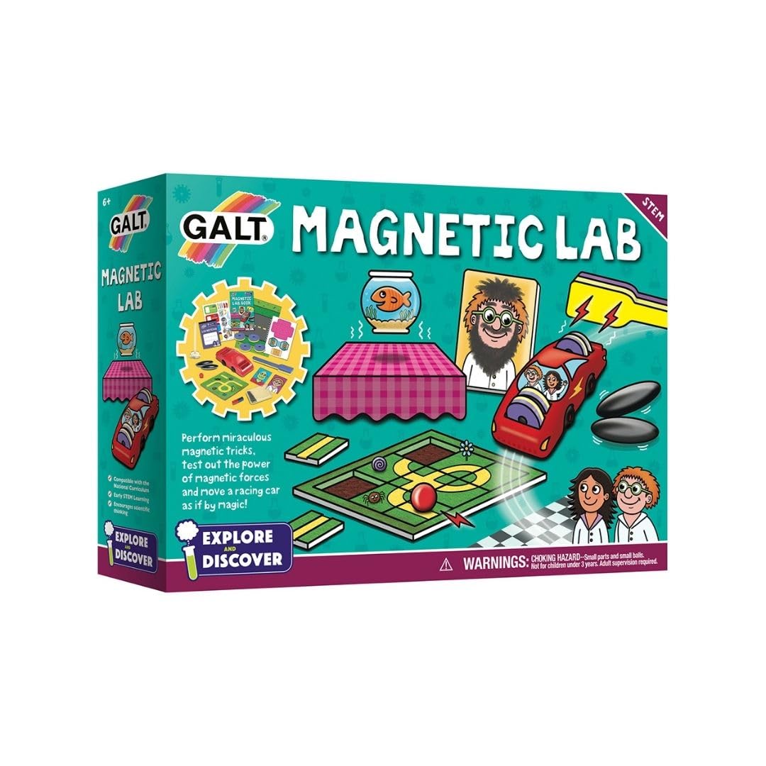 GALT Magnetic Lab, Kids Science Kit with 10 Fun Gravity-Defying Experiments | Ex