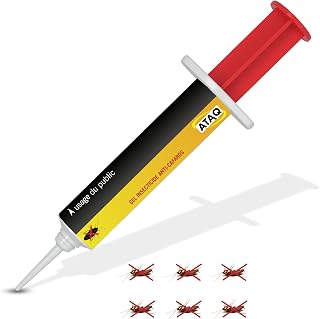 ATAQ - 10g Professional Powerful Cockroach Bait Gel - Cockroaches - Insecticide - Effective Eradicator - Quickly Eliminates Cockroaches - Professional Formula - Fast Result