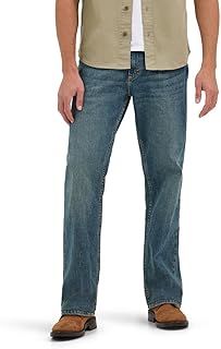 Wrangler Mens Men's Free-to-Stretch Relaxed Fit Jean